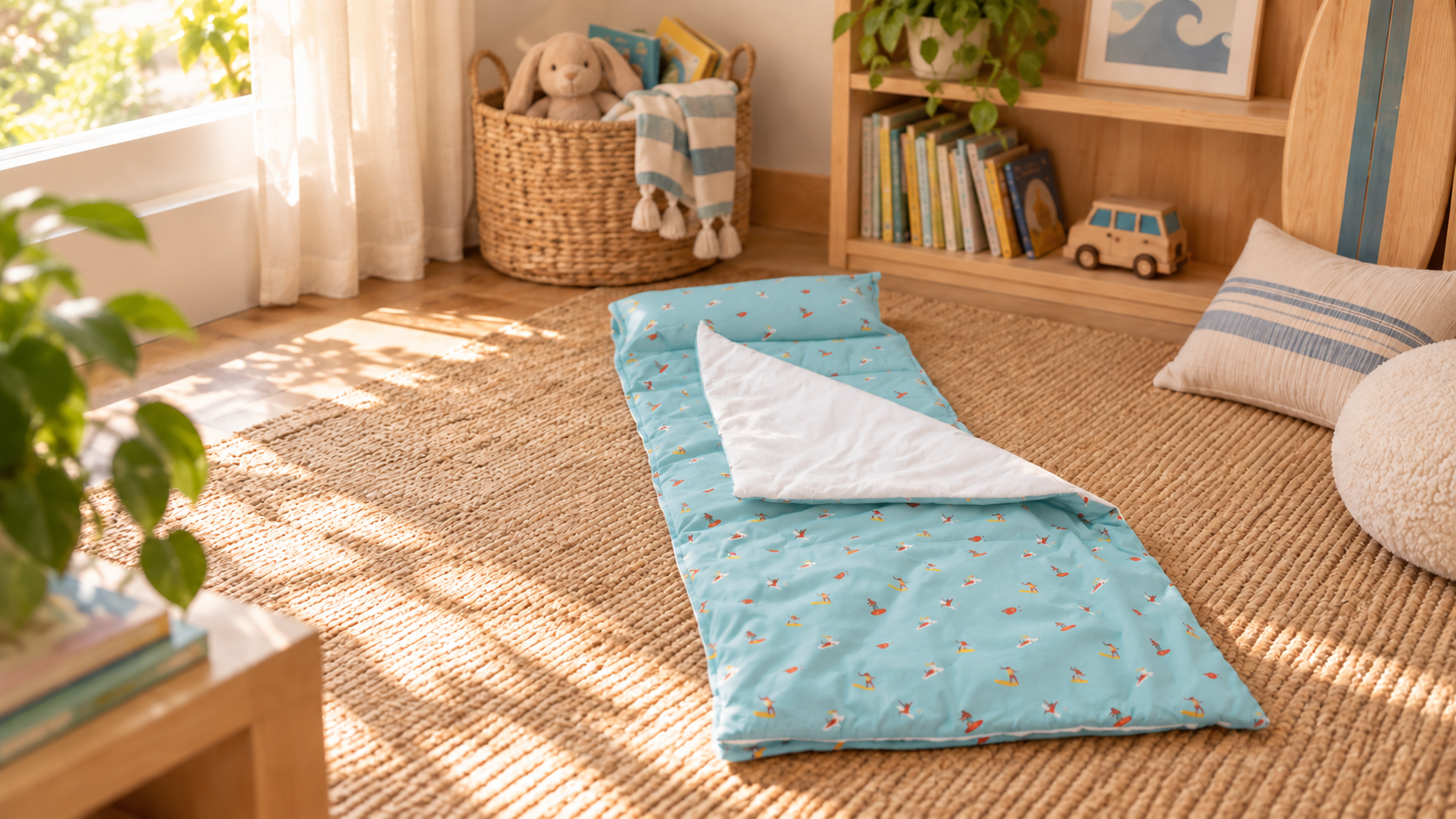 Little Surfer nap mat opened flat